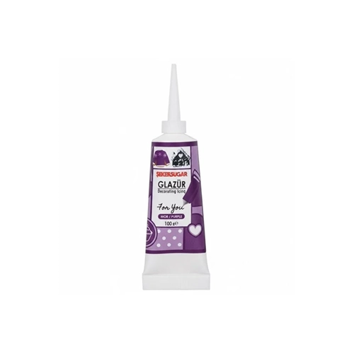 Mor Glaz�r 40 Gr � Pasta ve Kurabiye Dekor Glaze Kaplama