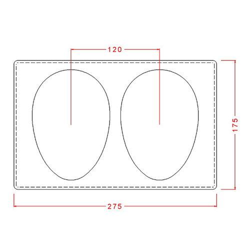 Egg Chocolate Mould No: 675