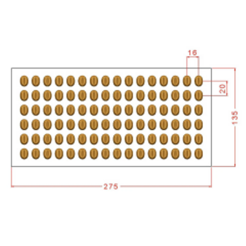 Coffee Bean Chocolate Mould No: 835