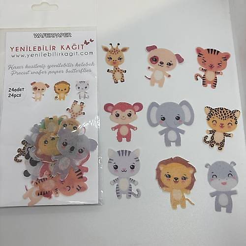 Yenilebilir Kat Hazr Kesilmi Safari Tema