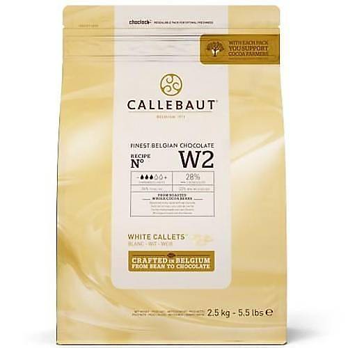 Callebaut Beyaz W2 Pul ikolata 2,5kg