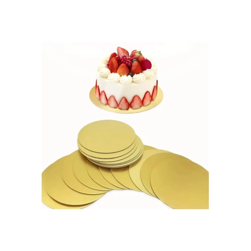 Gold Yuvarlak Pasta Altl��� 1 Adet 32 CM