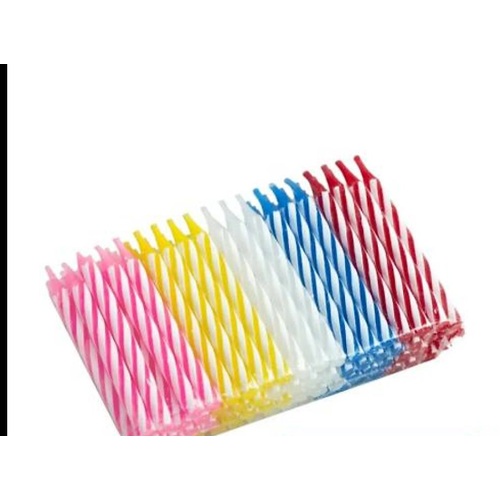 72'li Renkli Pasta Mumu (Koli)