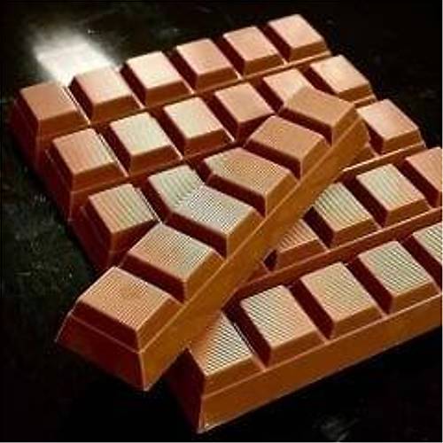 6-Piece Break Up Bar Chocolate Mould No: 15