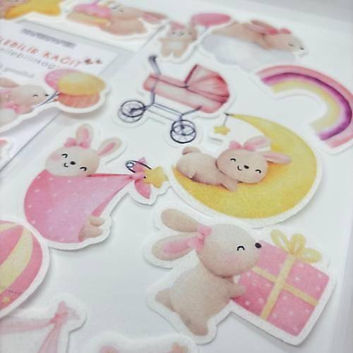 Yenilebilir Kat Hazr Kesilmi Baby Girl Tema