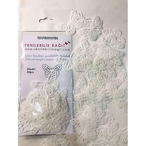 Yenilebilir Kat Kullanma Hazr Dantel Kelebekler