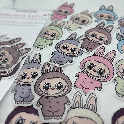 Yenilebilir Kat Hazr Kesilmi Labubu Tema