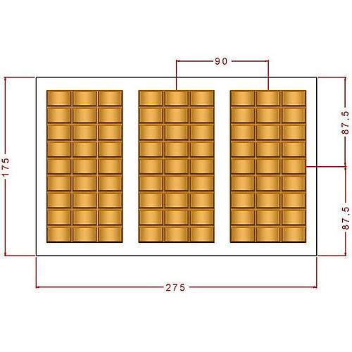 27-Piece- Break- Up Tablet Chocolate Mould No:1047