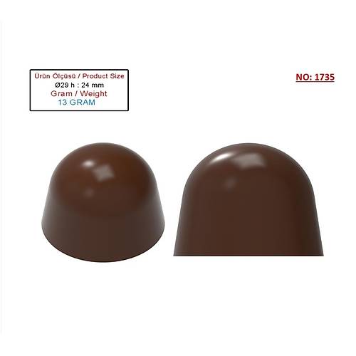 1735 - Bonbon Chocolate Polycarbonate Mold
