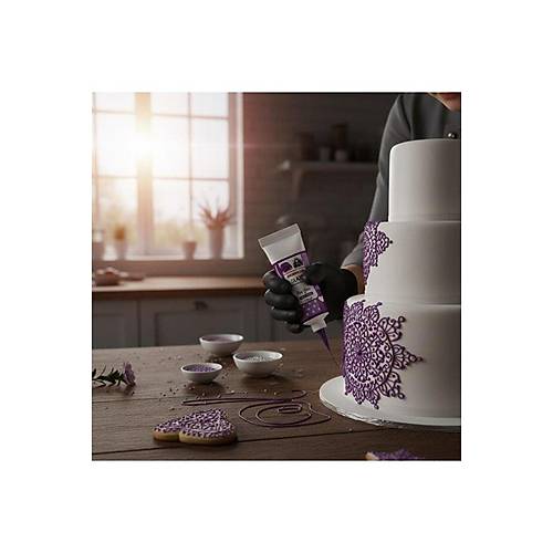 Mor Glaz�r 40 Gr � Pasta ve Kurabiye Dekor Glaze Kaplama