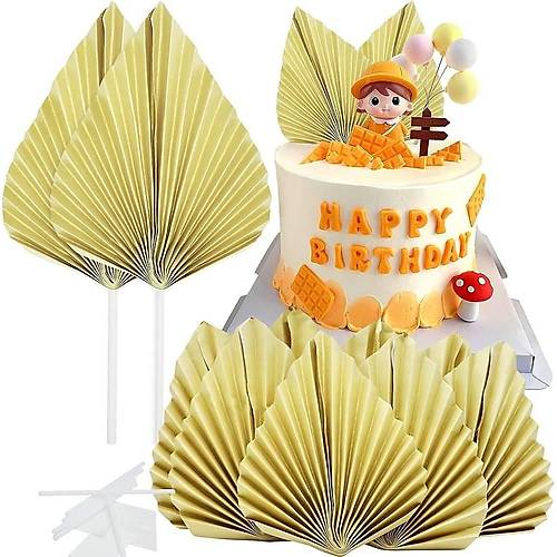 Yelpaze �i�ek Pasta S�s� 2li Gold
