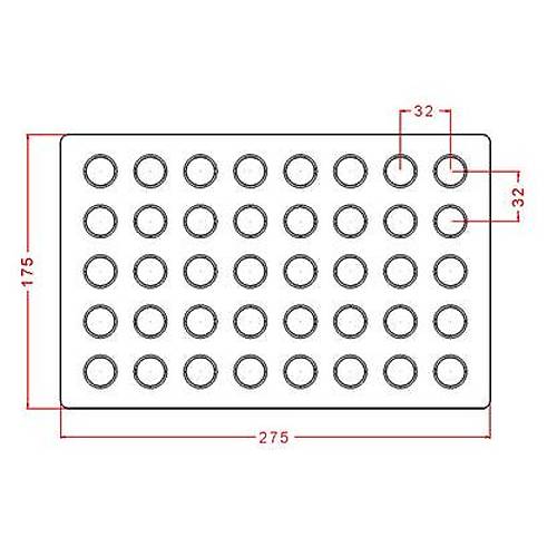 Round   Praline Chocolate Mould No: 883