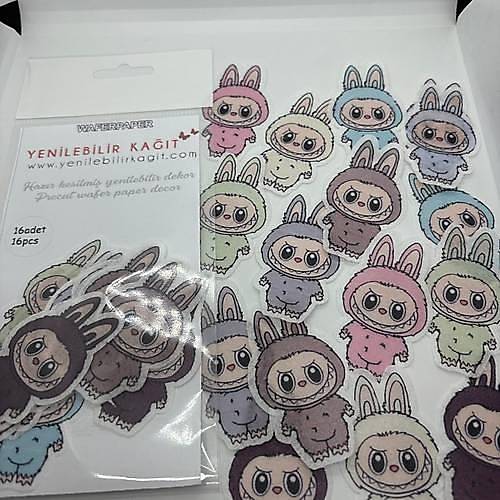 Yenilebilir Kat Hazr Kesilmi Labubu Tema