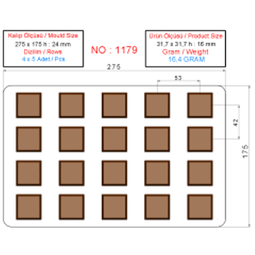 1179 - Wrapping Product Chocolate Mold