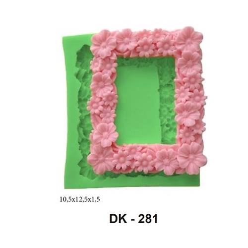 �i�ekli Dikd�rtgen �er�eve Silikon Kal�b� - DK-281