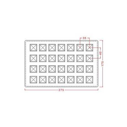 Square Praline Mould No: 510