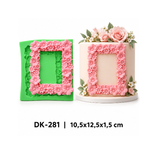 �i�ekli Dikd�rtgen �er�eve Silikon Kal�b� - DK-281