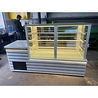 Pasta Te�hir Dolab� Kasa Bankolu Beyaz 200 Cm