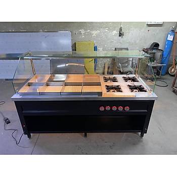 Benmari Yemek Tezgah� 4'l� Ocakl�