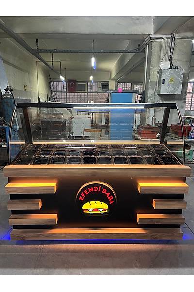 Waffle Kumpir Tezgah Souk Sandevi Salatbar Dolab 170 Cm