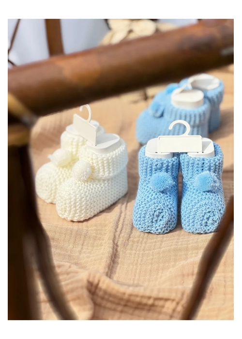Örgü Bebek Patiği Yenidoğan Bebek Hediyelik PATİK