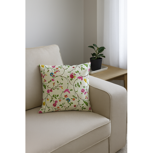 Krlent 45x45 panama keteni kuma- ift tarafl fermuarl