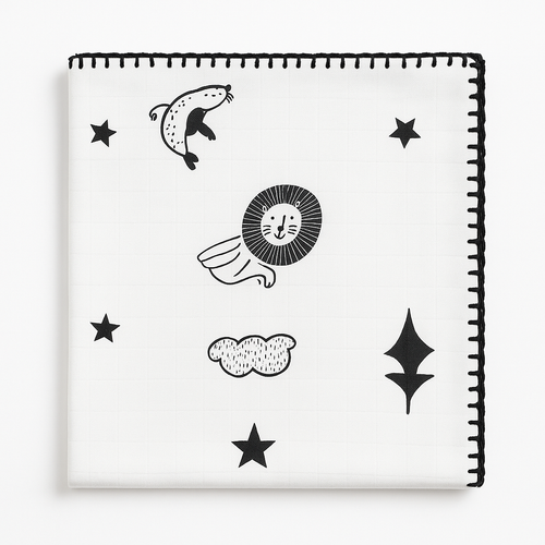 Muslin bebek battaniyesi- kunda�� 120xx120 cm ebatlar�ndad�r.