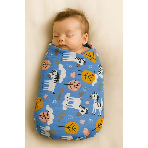 Muslin bebek battaniyesi- kunda�� 120xx120 cm ebatlar�ndad�r.