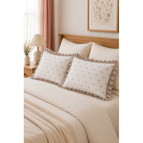 F�rf�rl� yast�k k�l�f�, 2 adet, % 100 pamuklu 50x70 cm, fermuarl�d�r