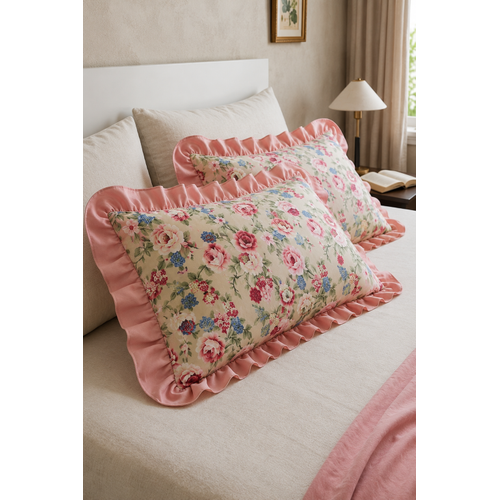 F�rf�rl� yast�k k�l�f�, 2 adet, % 100 pamuklu 50x70 cm, fermuarl�d�r
