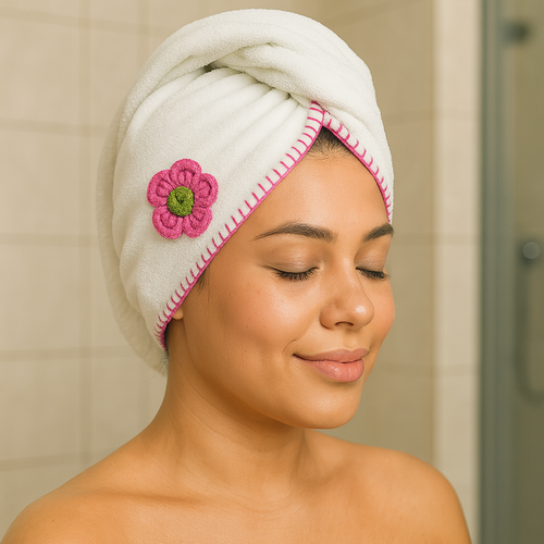 Sa bonesi, ha havlusu, havlu bone, kenarlar oban dikili,  sa bonesi