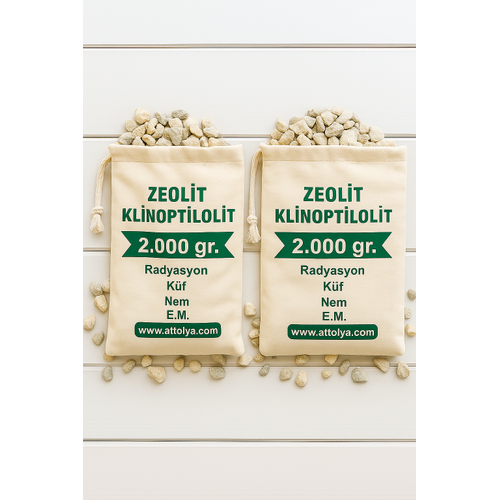 2 + 2 kg toplam 4 kg zeolit ta�lar�.