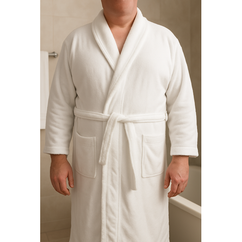 XXL erkek bornozu. Hafif defolu