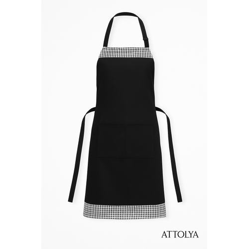 �ef �nl���, kareli kuma� detayl� unisex �nl�k