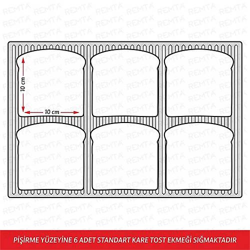 Remta 12 Dilimlik Elektrikli Dkm Tost Makinesi - R71