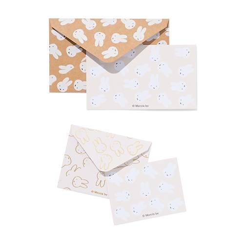 MIFFY TAVANLI ZARF VE KART SET- 6'LI
