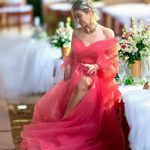 ROSE RYA ORGANZE UZUN ABYE ELBSE