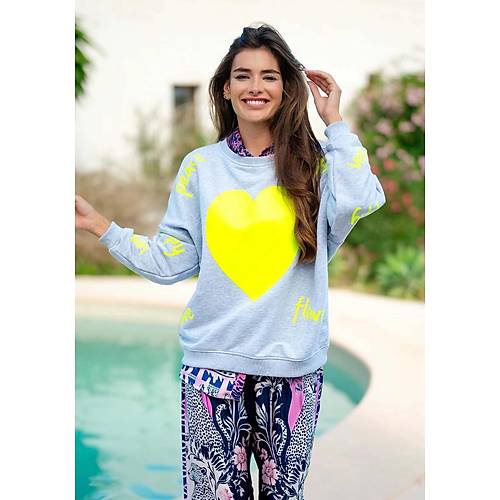 YUVARLAK YAKALI DEV KALPL SWEATSHIRT