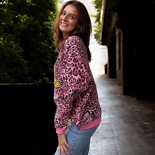 LEOPAR DESENL NAMASTE SWEATSHIRT