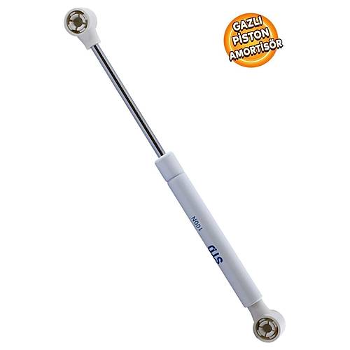 Std Dolap Kapak Pistonu Mutfak Dolabı Kapağı Gazlı Amortisörlü Piston 100n / 25cm - Gri Renk