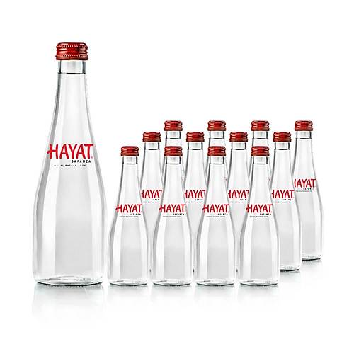 Hayat Exclusive Do�al Kaynak Suyu Cam 750 ML X 6 Adet