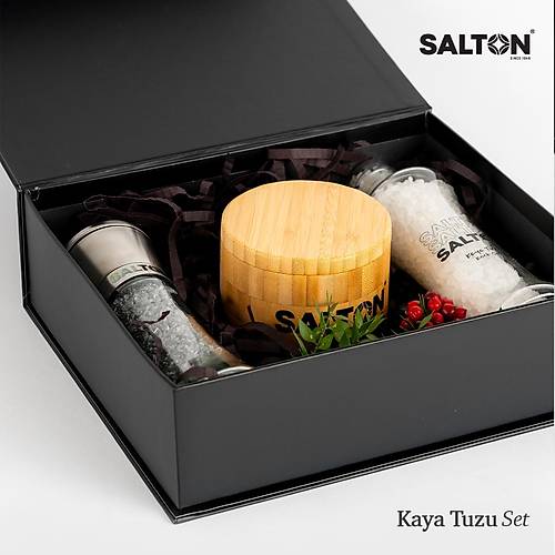 SALTON GÜMÜŞ KAYA TUZU GIFT SET