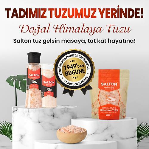 SALTON HİMALAYA TUZU CAM KAVANOZ SERAMİK DEĞİRMEN 110 GR