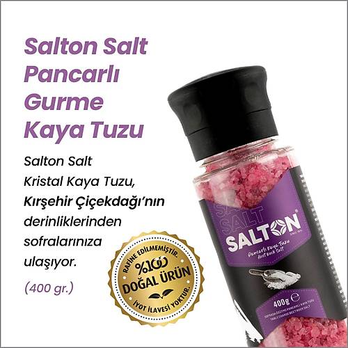 SALTON PANCARLI GURME KAYA TUZU CAM KAVANOZ SERAMİK DEĞİRMEN 110 GR