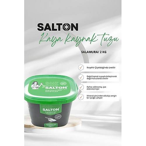 SALTON DOAL KAYA KAYNAK TUZU SALAMURA 2 KG