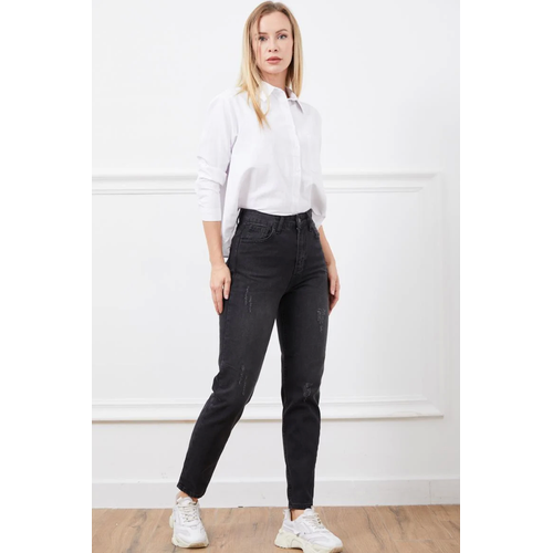 Yksek Bel Mont Jean Pantolon