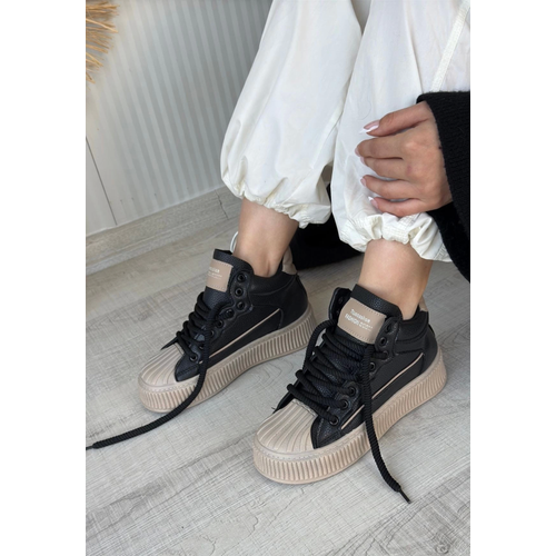 Estim Siyah Cilt Nude Detayl Backl Spor Ayakkab