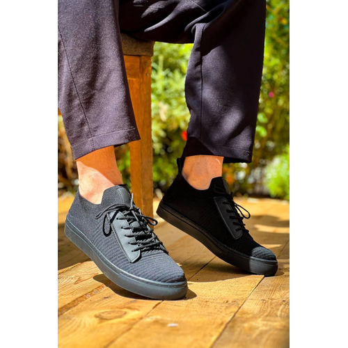 Kb-110  Kuback Siyah Triko Siyah Yksek Taban Backl Gnlk Erkek Ayakkab