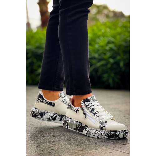 Kb-02  Kuback Backl Crocodile Beyaz Siyah Gnlk Erkek Ayakkab
