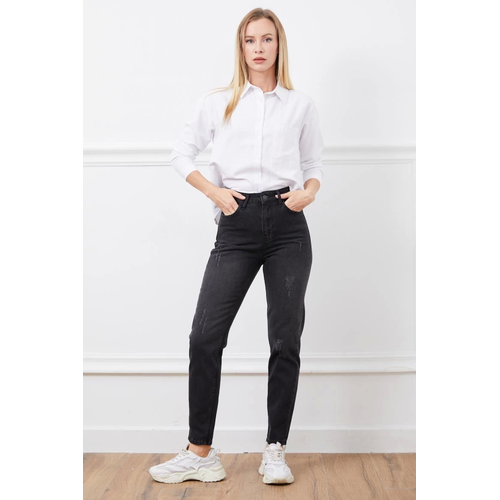 Yksek Bel Mont Jean Pantolon